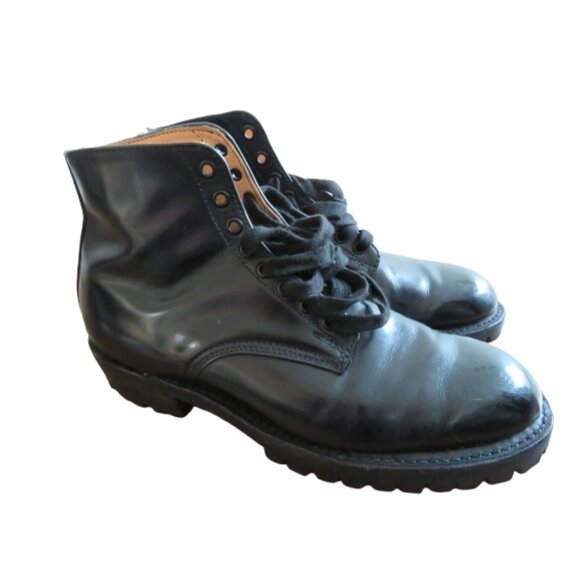 Dayton Other - VINTAGE DAYTON Driver Combat Moto Lug Vibram Boots in Black Leather